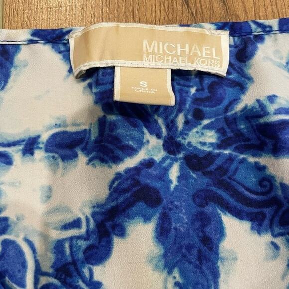 EUC Michael Kors Blue Sleeveless Top- Small - Picture 3 of 6